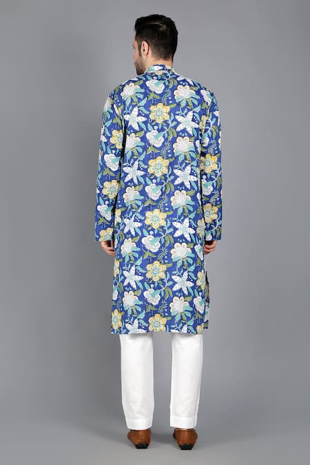 Kalp Breath Of Blooms Hand Block Print Kurta Set 