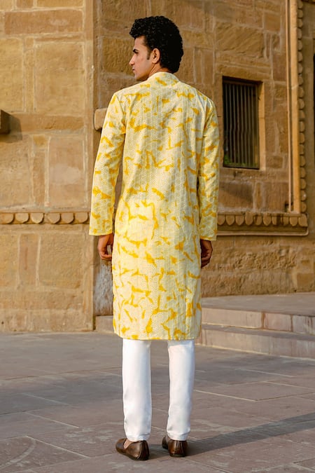 Kalp Hakoba Haldi Marvel Kurta Set 