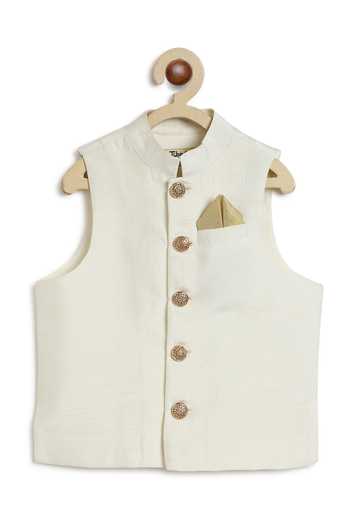 Shop_Tiber Taber_Cream Silk Raw Solid Bundi_Online_at_Aza_Fashions