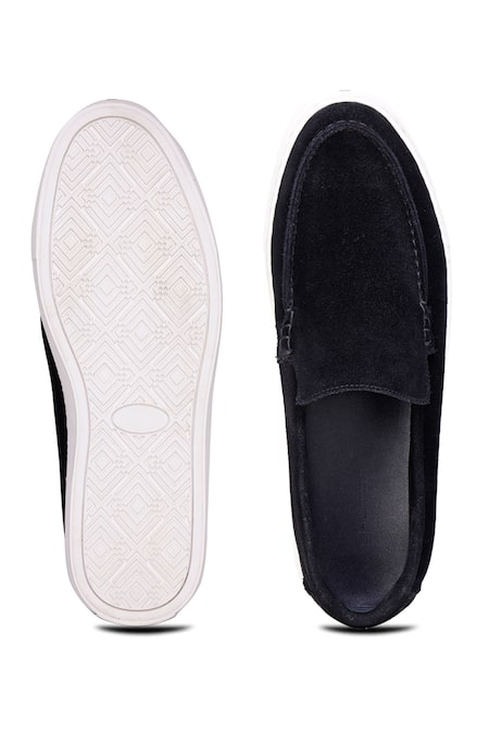 Shop Shutiq Black Otimo Suede Sneakers at Aza Fashions Shop_Shutiq_Black Otimo Suede Sneakers _at_Aza_Fashions