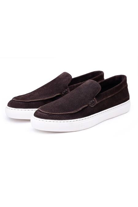 Shutiq Brown Otimo Matte Sneakers Online at Aza Fashions Shutiq_Brown Otimo Matte Sneakers _Online_at_Aza_Fashions