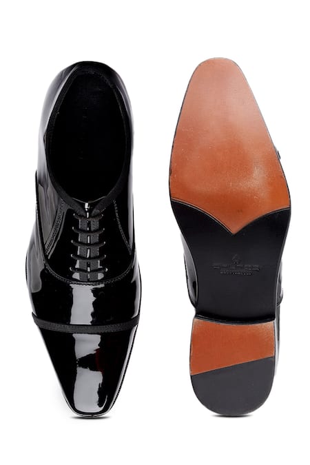 Shop Shutiq Black Patent Leather Shoes at Aza Fashions Shop_Shutiq_Black Patent Leather Shoes _at_Aza_Fashions