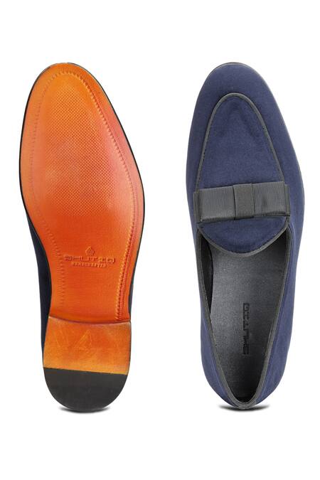 Shop_Shutiq_Blue Batwing Velvet Shoes _at_Aza_Fashions