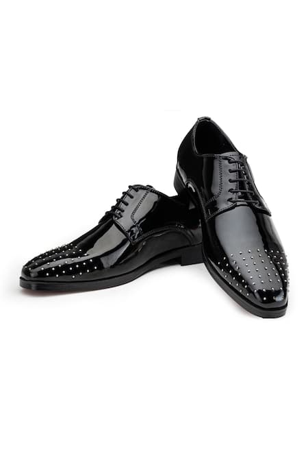 Black shoes with silver 2024 studs