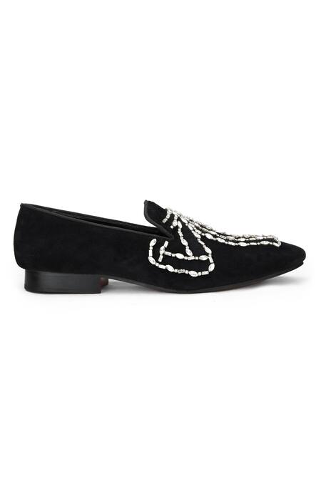 Shutiq Black Stone Dazzlette Embellished Shoes Online at Aza Fashions Shutiq_Black Stone Dazzlette Embellished Shoes _Online_at_Aza_Fashions