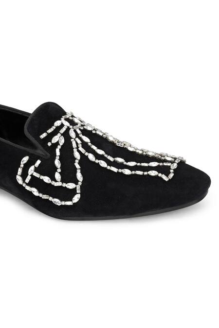Buy Shutiq Black Stone Dazzlette Embellished Shoes Online at Aza Fashions Buy_Shutiq_Black Stone Dazzlette Embellished Shoes _Online_at_Aza_Fashions