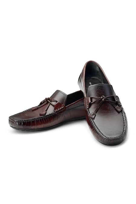 SHUTIQ Denali Leather Embossed Loafers 