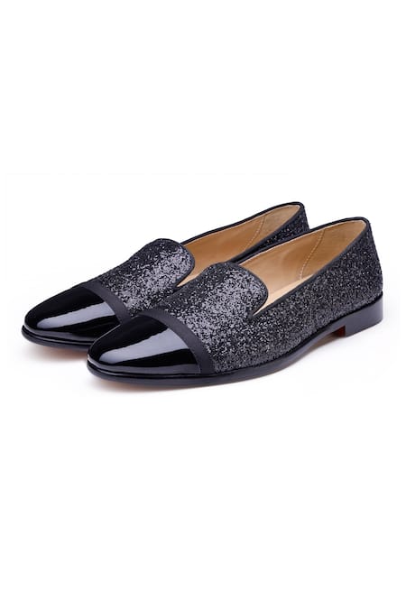 Shutiq Black Alfari Coal Shimmer Shoes Online at Aza Fashions Shutiq_Black Alfari Coal Shimmer Shoes _Online_at_Aza_Fashions
