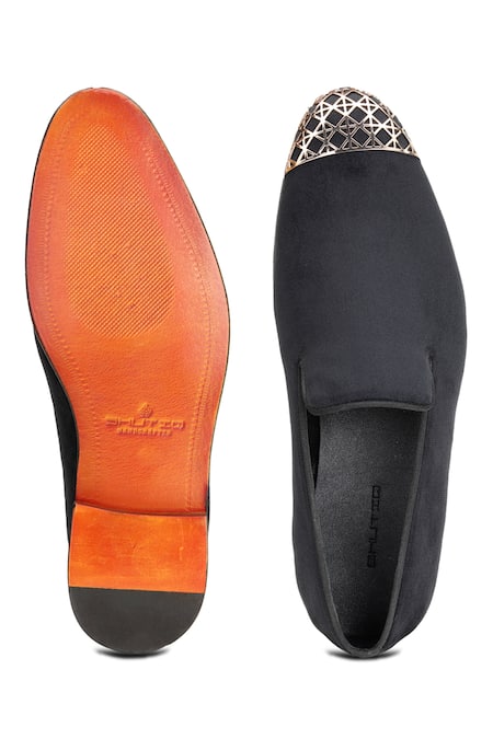 Shutiq Argyle Coal Metal Toe Cap Shoes 