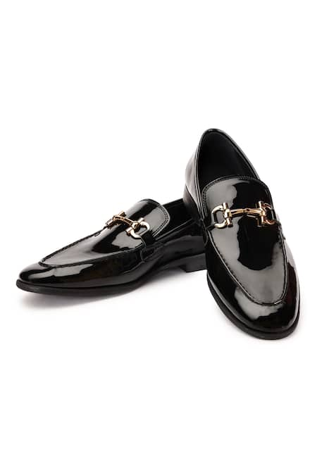 SHUTIQ Baoli Horsebit Top Patent Leather Shoes 