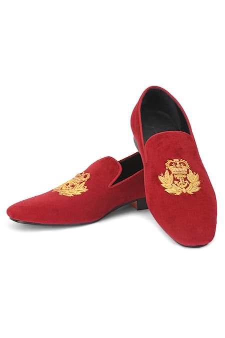 Shutiq Marteen Embroidered Slip-on Loafers 