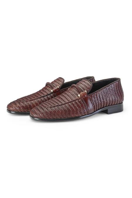Shutiq Brown Ethan Textured Leather Shoes Online at Aza Fashions Shutiq_Brown Ethan Textured Leather Shoes _Online_at_Aza_Fashions