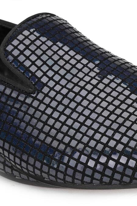 Shop Shutiq Grey Jackson Textured Suede Slip On Shoes Online at Aza Fashions Shop_Shutiq_Grey Jackson Textured Suede Slip On Shoes _Online_at_Aza_Fashions