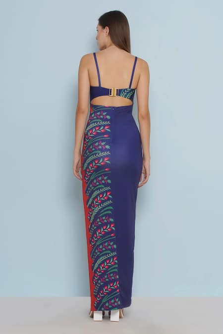 Limerick By Abirr N' Nanki Ryn Floral Print Strappy Dress