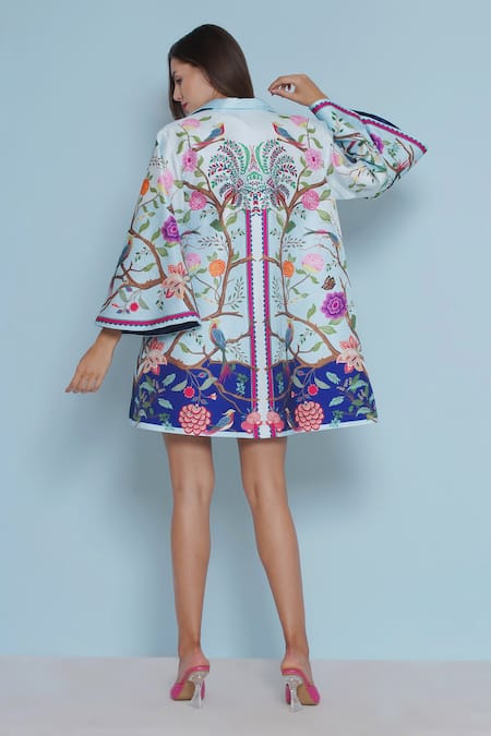 Limerick By Abirr N' Nanki Seri Floral Vine Print Jacket 