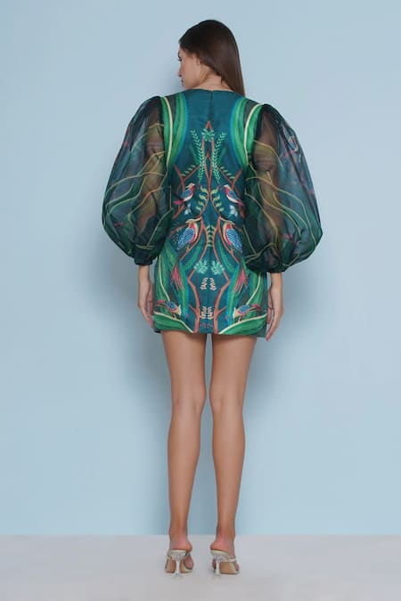 Limerick By Abirr N' Nanki Ben Botanic Print Dress