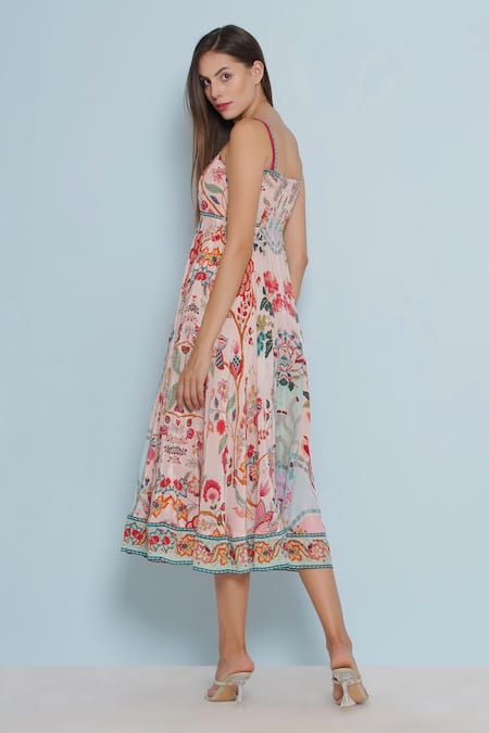 Limerick By Abirr N' Nanki Claude Chintz Floral Pattern Fit & Flared Dress