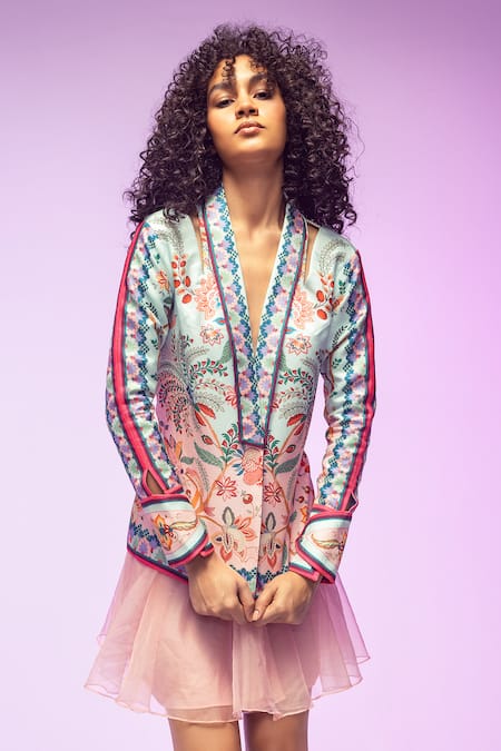 Limerick by Abirr N' Nanki Felicia Floral Embroidered Jacket 