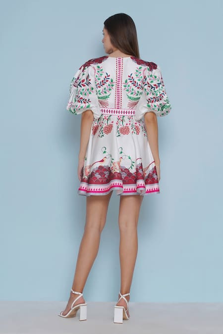 Limerick By Abirr N' Nanki Koia Printed Short Dress