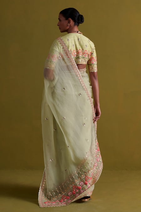 Aarti Sethia Moonflower Mukaish Thread Work Blouse 