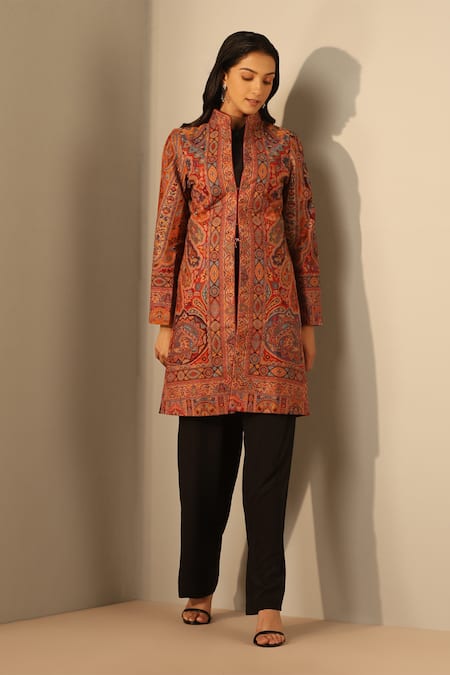 DUSALA Tara Woven Floral Jacket 