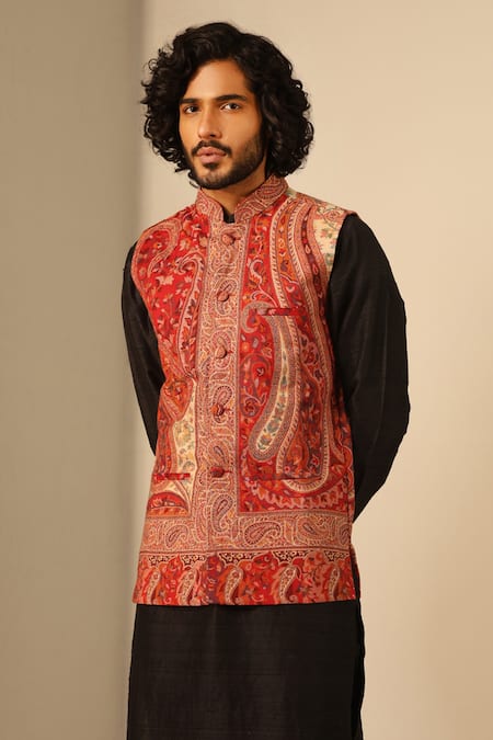 Paisley nehru clearance jacket