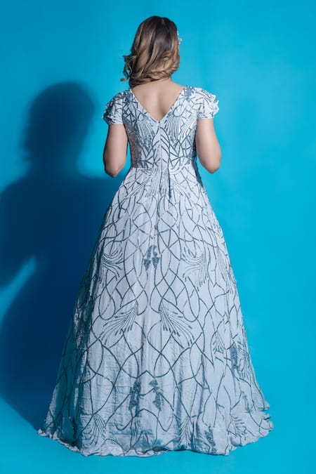 Ambrosia Cosmic Nightfall Embellished Gown 