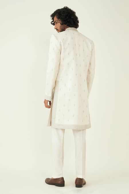 Ridhimaa Gupta Aarzoo Zari Embroidered Sherwani Set 