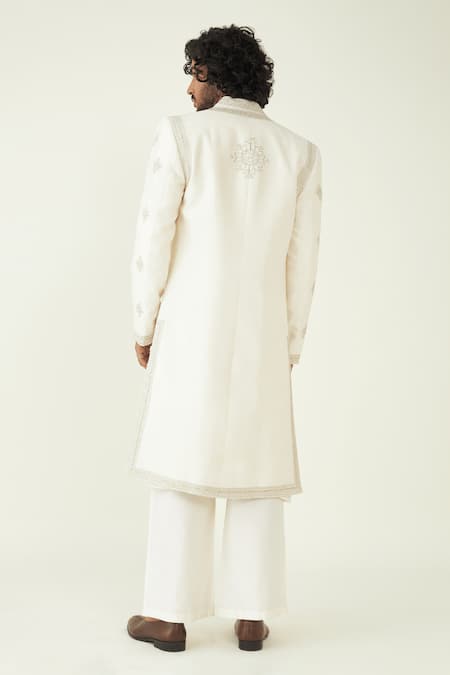 Ridhimaa Gupta Farren Zari Embroidered Sherwani Kurta Set 