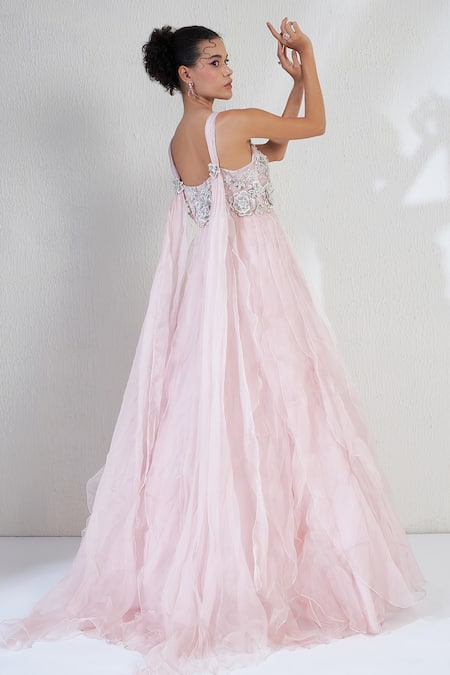 Ridhimaa Gupta Tulle Rosette Embellished Gown 