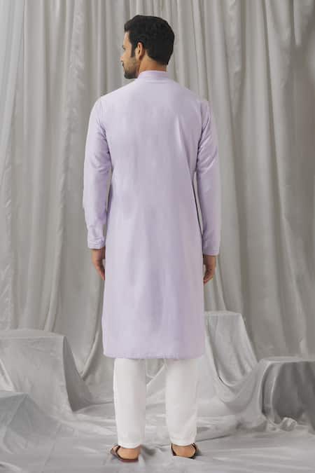 Aariyana Couture Straight Embroidered Placket Kurta With Pant 