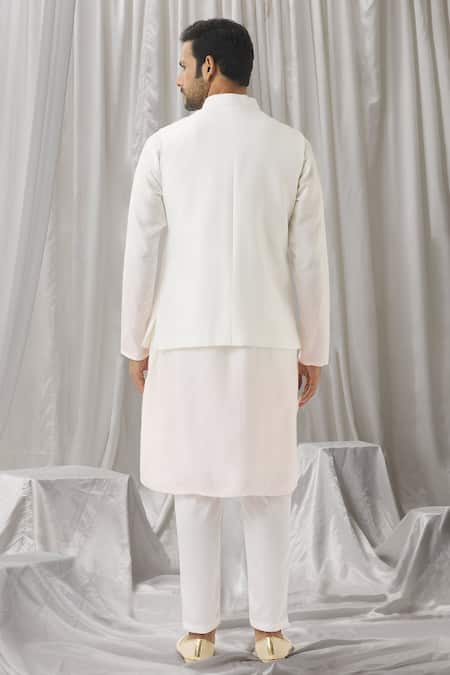 Aariyana Couture Pink Ombre Kurta Set with Bundi & Dupatta 