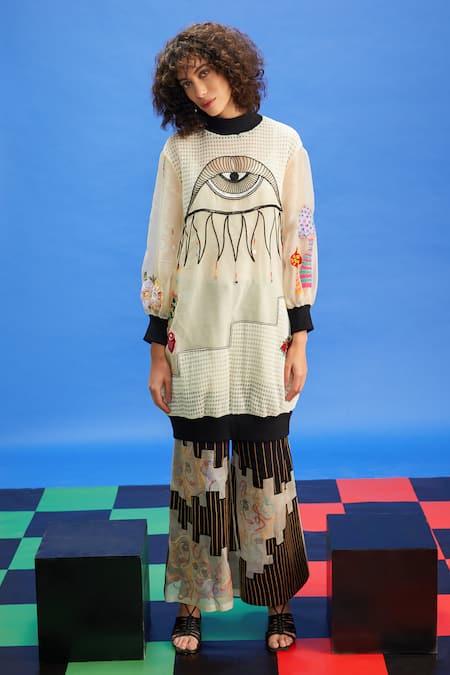 Shilpi Gupta Abstract Embroidered Sweatshirt 