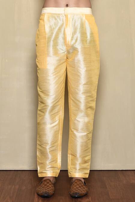 Arihant Rai Sinha Red Silk Embroidery Floral Print Bundi Kurta Set 3