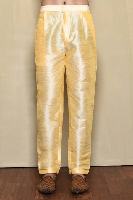 Arihant Rai Sinha_Blue Silk Embroidery Geometric Floral Woven Bandhgala Set_Online_at_Aza_Fashions