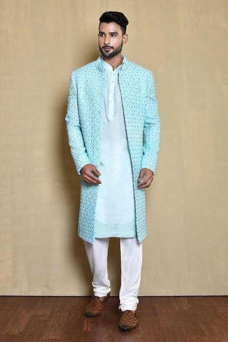 Arihant Rai Sinha Mirror Embroidered Sherwani Kurta Set 