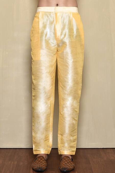 Arihant Rai Sinha_Blue Silk Floral Jaal Pattern Sherwani Set_Online_at_Aza_Fashions