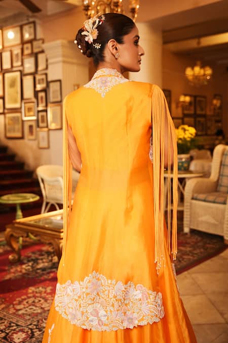 Nehha Nhata Threadwork Embroidered Jacket Lehenga Set 