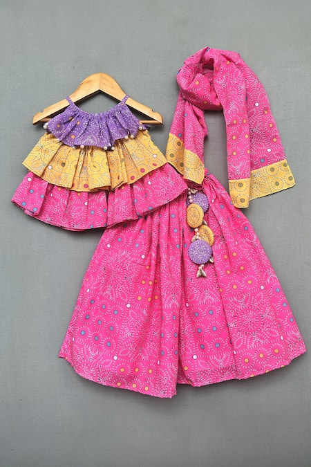 Label Neeti Katha Print Lehenga Set 