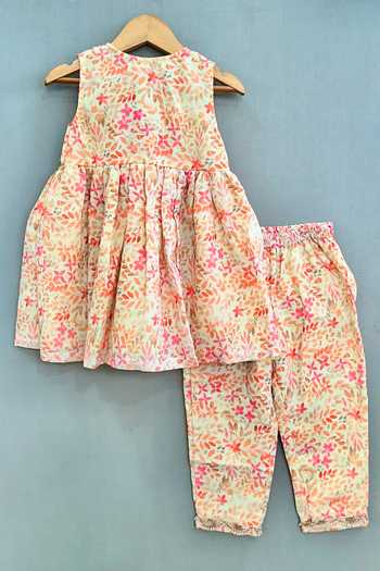 Label Neeti Foliage Print Kurta With Pant 