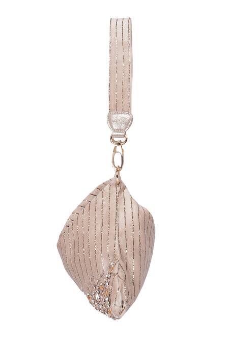 Buy Veruschka By Payal Kothari Cream Embellished Grace Crystal Hobo Bag Online at Aza Fashions Buy_Veruschka By Payal Kothari_Cream Embellished Grace Crystal Hobo Bag _Online_at_Aza_Fashions