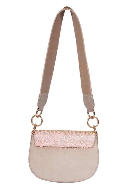 Veruschka By Payal Kothari Margaret Ombre Sequin Embellished Saddle Bag 