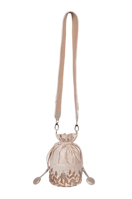 Veruschka By Payal Kothari Sophia Applique Embroidered Potli 