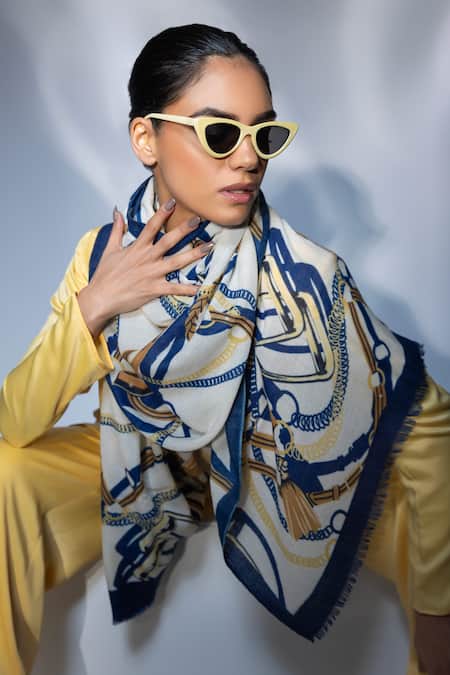 Shop_Modarta_Multi Color Wool Printed Shawl_Online_at_Aza_Fashions