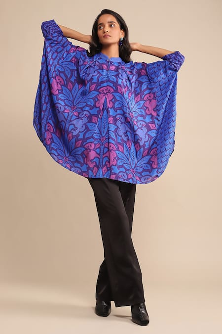 Ritu Kumar Floral Print Short Kaftan Tunic 