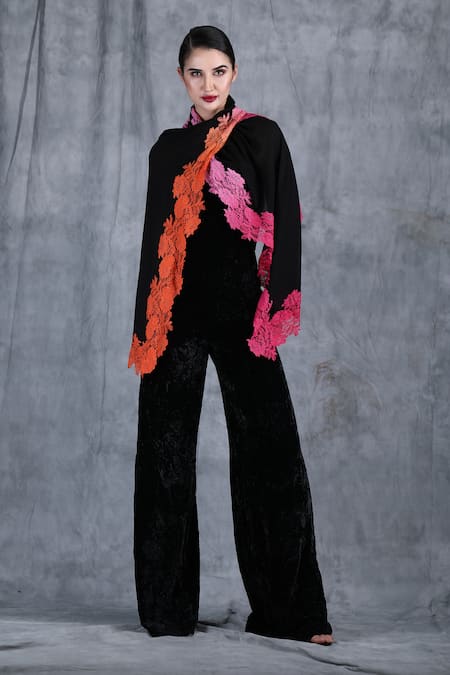 DUSALA Roberta Floral Vine Lace Stole 