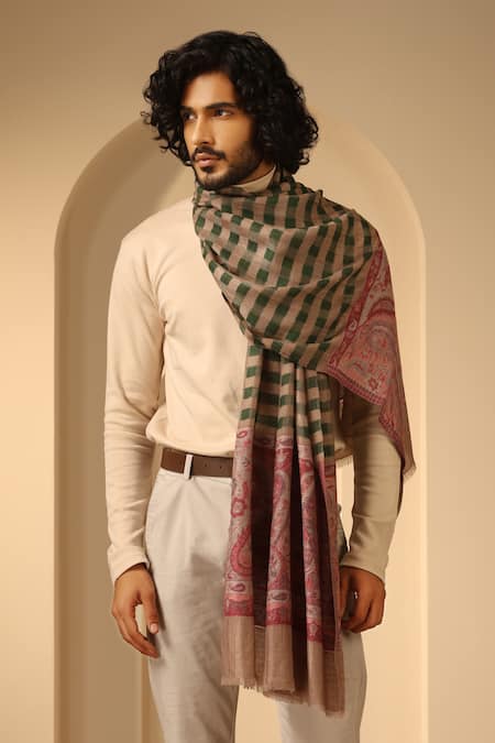 DUSALA Virat Check Pattern Stole 