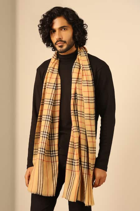 DUSALA Woven Checks Stole 