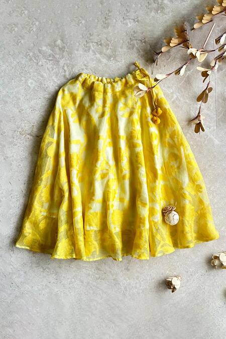 Khela_Blue Cotton Silk Embroidered Resham Peplum Overlay Floral Pattern Skirt Set_Online_at_Aza_Fashions