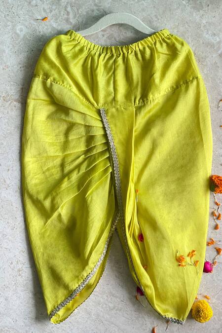 Buy_Khela_Ivory Cotton Silk Block Print Stripe Geometric Textured Bandhgala Kurta Set